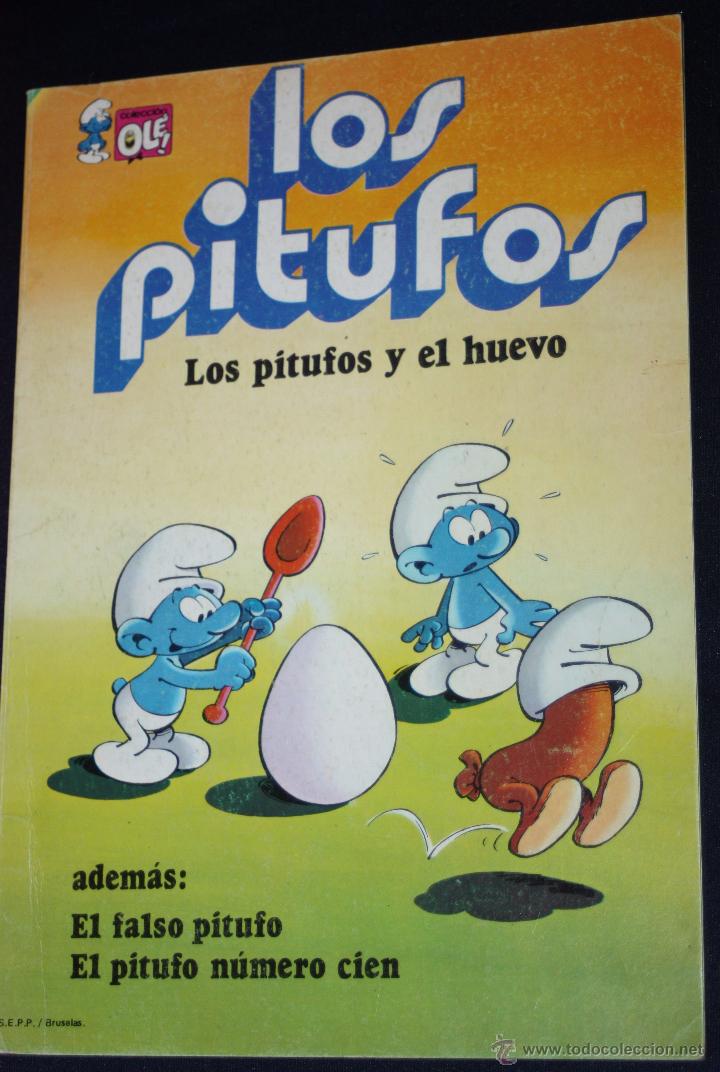 Tebeos: Colecci&oacute;n ol&eacute; LOS PITUFOS   n&ordm;5 : los pitufos y el huevo.... - Foto 1