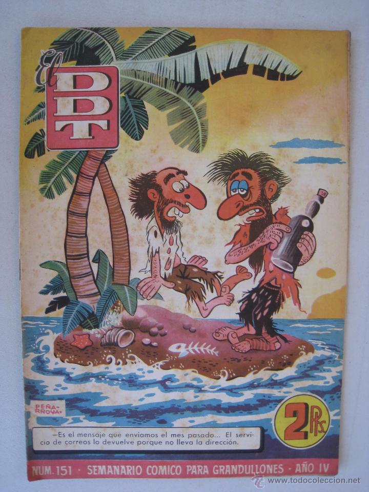 Tebeos: EL DDT N&ordm; 151 - BRUGUERA 1954. - Foto 1