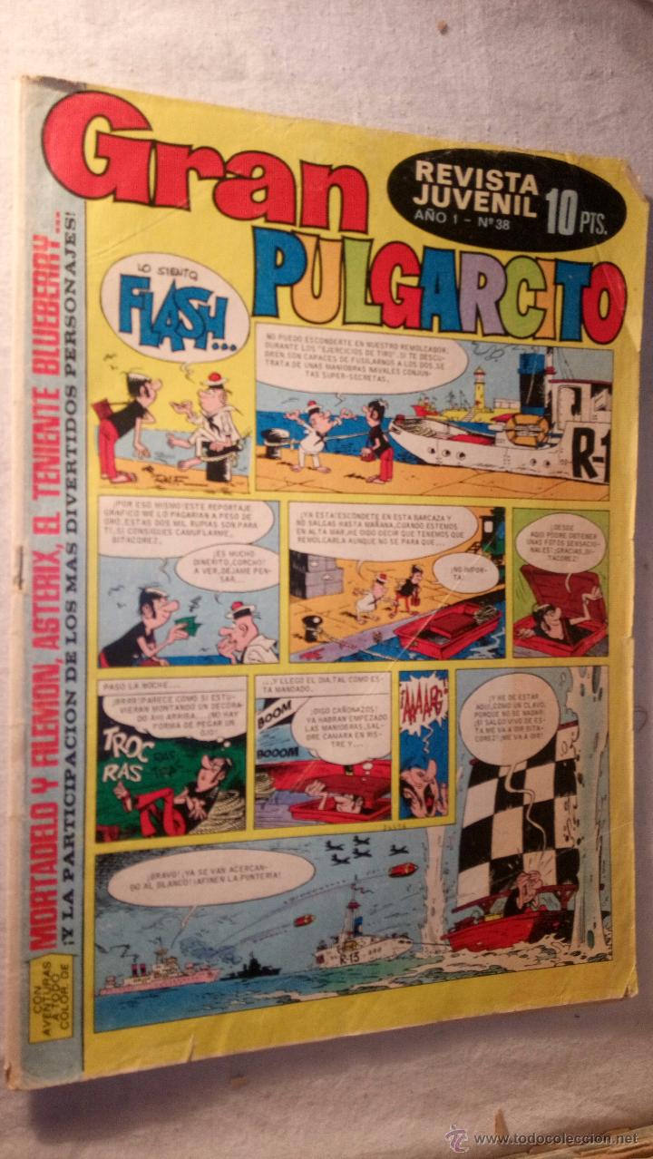 Tebeos: Antiguo C&oacute;mic Revista juvenil GRAN PULGARCITO n&ordm; 38 a&ntilde;os 60/70