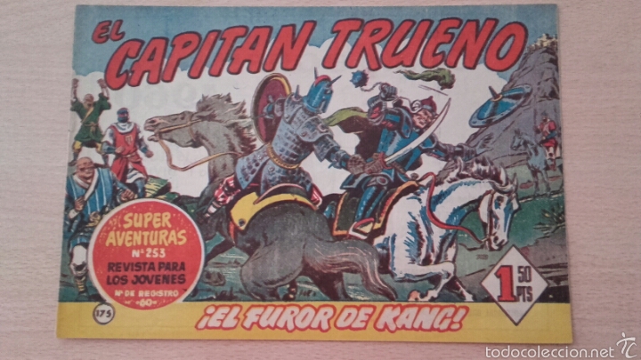 Tebeos: EL CAPITAN TRUENO N&ordm; 175 &iexcl;EL FUROR DE KANG! ORIGINAL BRUGUERA