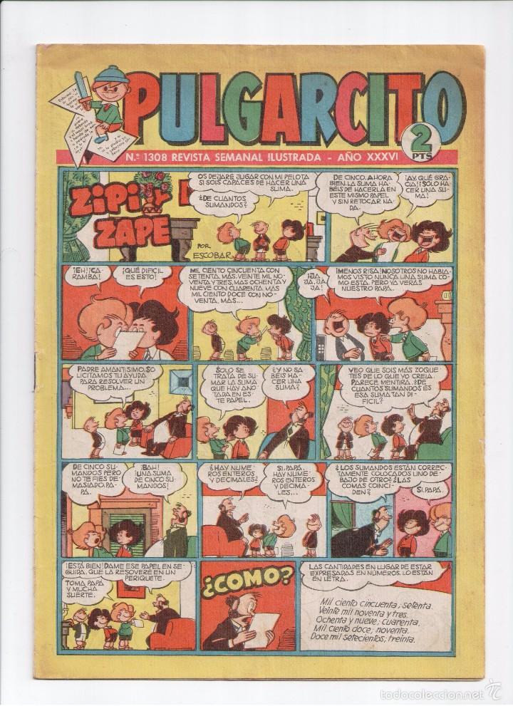 Tebeos: PULGARCITO - N&ordm; 1308 - Foto 1