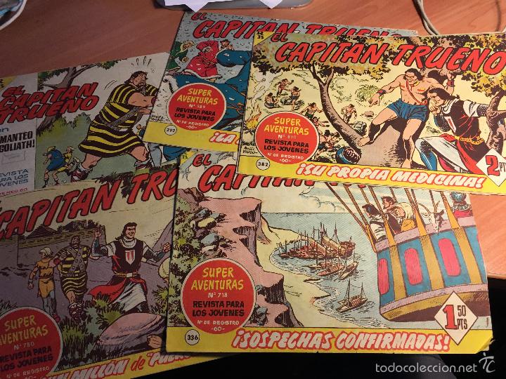 Tebeos: LOTE CAPITAN TRUENO N&ordm; 292, 336, 367, 382, 436 (ORIGINAL BRUGUERA) (COIB104)