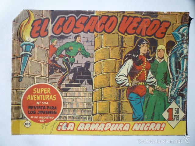 Tebeos: COMIC EL COSACO VERDE N&ordm; 105. ORIGINAL. - Foto 1