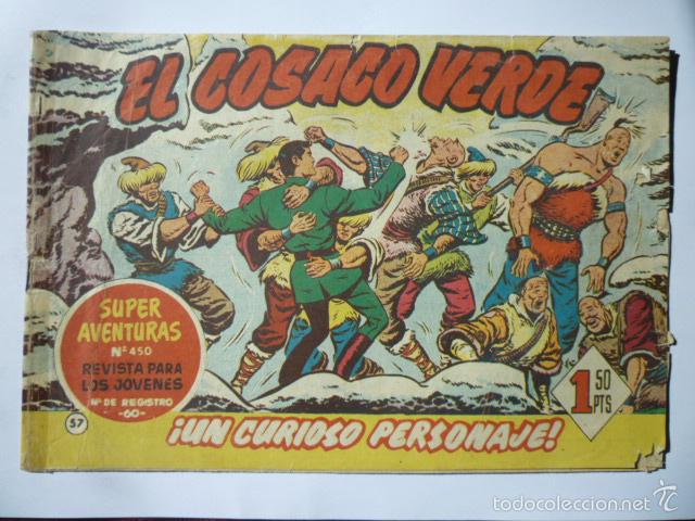Tebeos: COMIC EL COSACO VERDE N&ordm; 57. ORIGINAL. - Foto 1