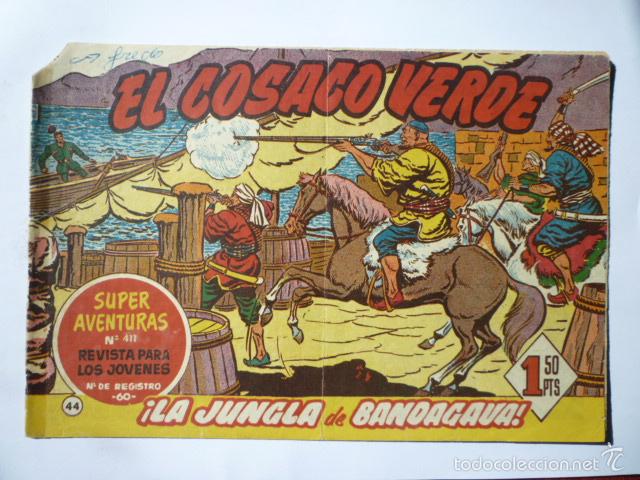 Tebeos: COMIC EL COSACO VERDE N&ordm; 44. ORIGINAL. - Foto 1