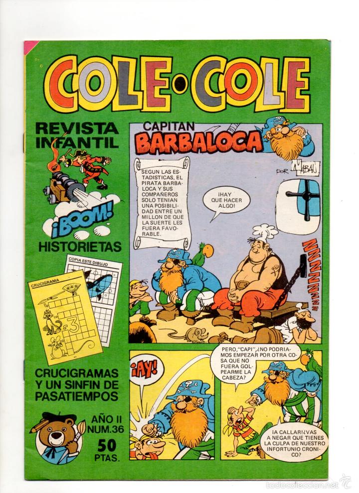 Livros de Banda Desenhada: REVISTA INFANTIL * COLE - COLE * N&ordm; 36 - 1984* 50 ptas.