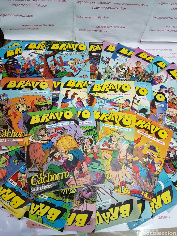 Tebeos: LOTE - PORTADAS - EL CACHORRO - BRAVO - Foto 1