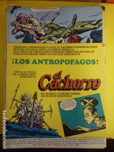 Tebeos: COMIC BRAVO, EL CACHORRO, LA PRINCESA BIMBA. A&Ntilde;O I. N&ordm;27. - Foto 2