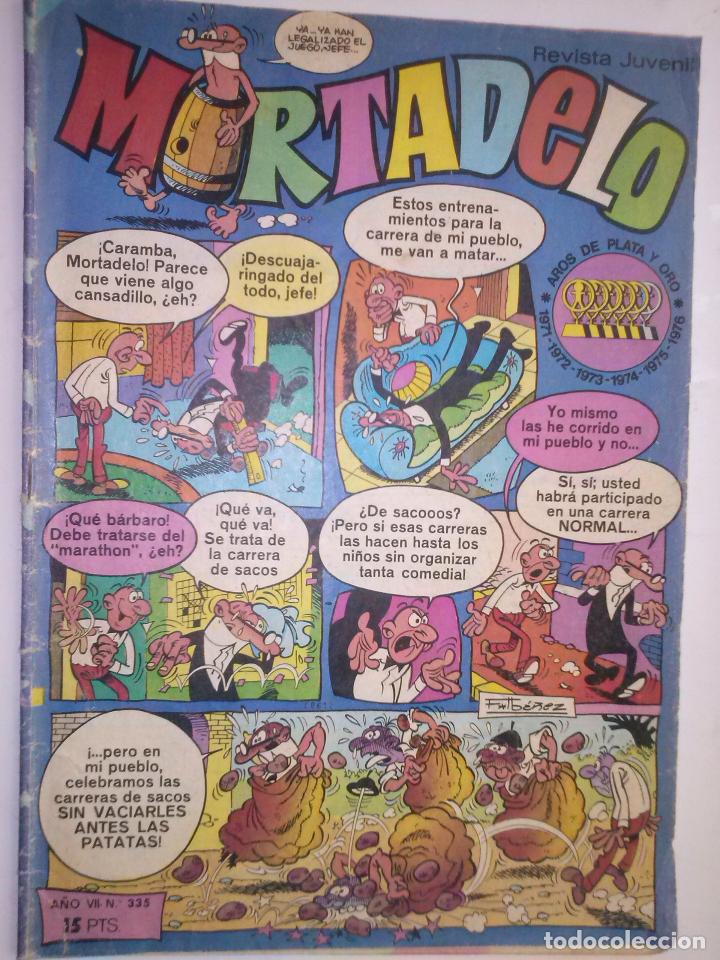 Tebeos: MORTADELO SEMANAL N&ordm; 335 -25-ABRIL-1977-COMANCHE-CORSARIO DE HIERRO-MORTADELO-SIR TIM-CORRECTO-6611