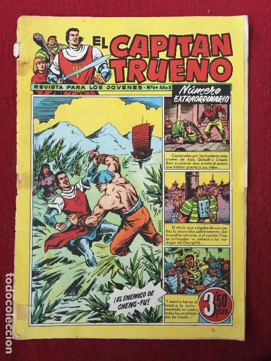 Tebeos: COMIC EL CAPITAN TRUENO N&ordm; 64 A&Ntilde;O II EXTRA. - Foto 1