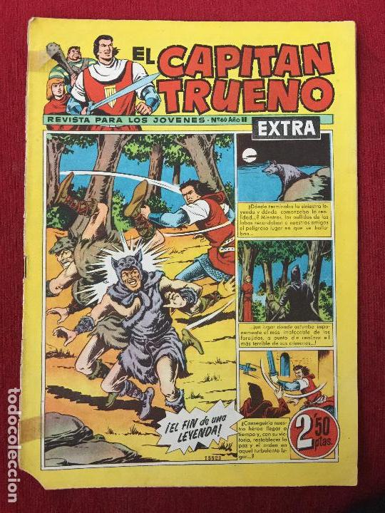 Tebeos: COMIC EL CAPITAN TRUENO N&ordm; 60 A&Ntilde;O II EXTRA. - Foto 1