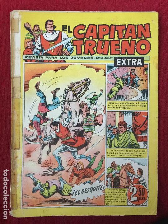 Tebeos: COMIC EL CAPITAN TRUENO N&ordm; 58 A&Ntilde;O II EXTRA. - Foto 1