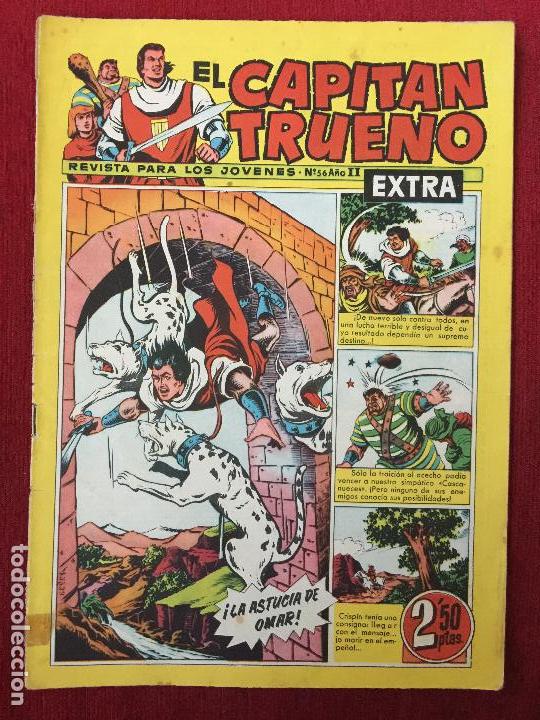 Tebeos: COMIC EL CAPITAN TRUENO N&ordm; 56 A&Ntilde;O II EXTRA. - Foto 1
