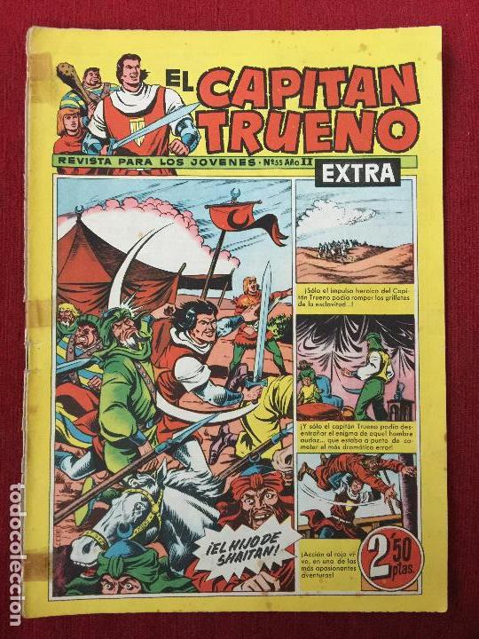 Tebeos: COMIC EL CAPITAN TRUENO N&ordm; 55 A&Ntilde;O II EXTRA. - Foto 1