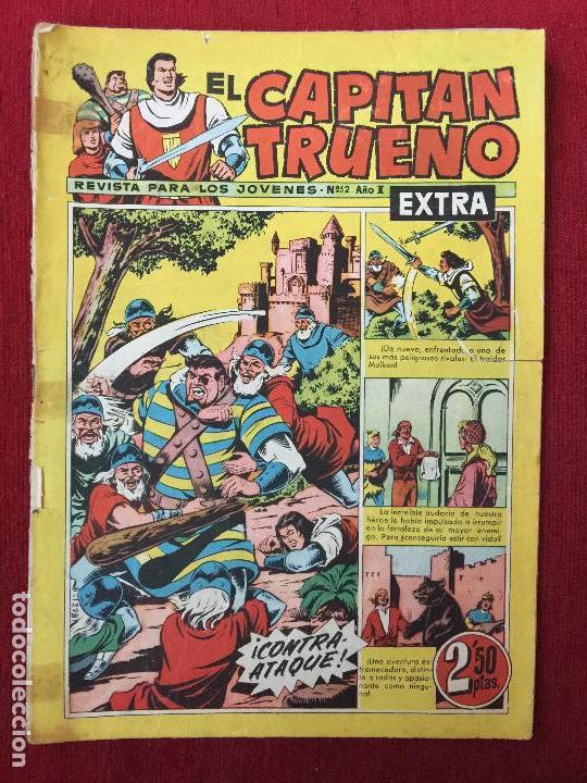 Tebeos: COMIC EL CAPITAN TRUENO N&ordm; 52 A&Ntilde;O I EXTRA. - Foto 1