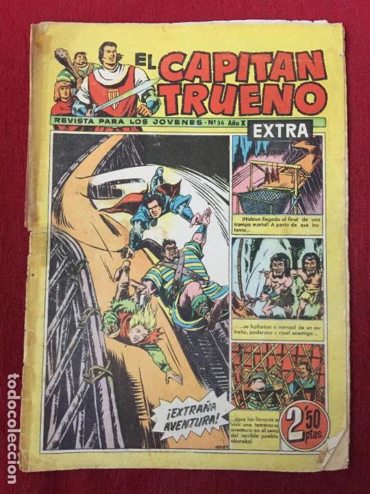 Tebeos: COMIC EL CAPITAN TRUENO N&ordm; 36 A&Ntilde;O I EXTRA. - Foto 1