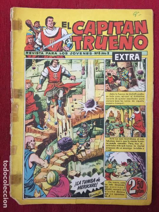 Tebeos: COMIC EL CAPITAN TRUENO N&ordm; 8 A&Ntilde;O I EXTRA. - Foto 1