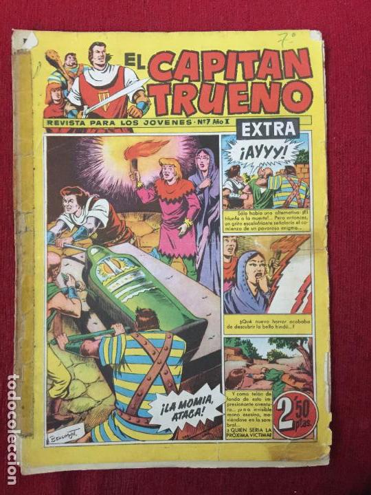 Tebeos: COMIC EL CAPITAN TRUENO N&ordm; 7 A&Ntilde;O I EXTRA. - Foto 1
