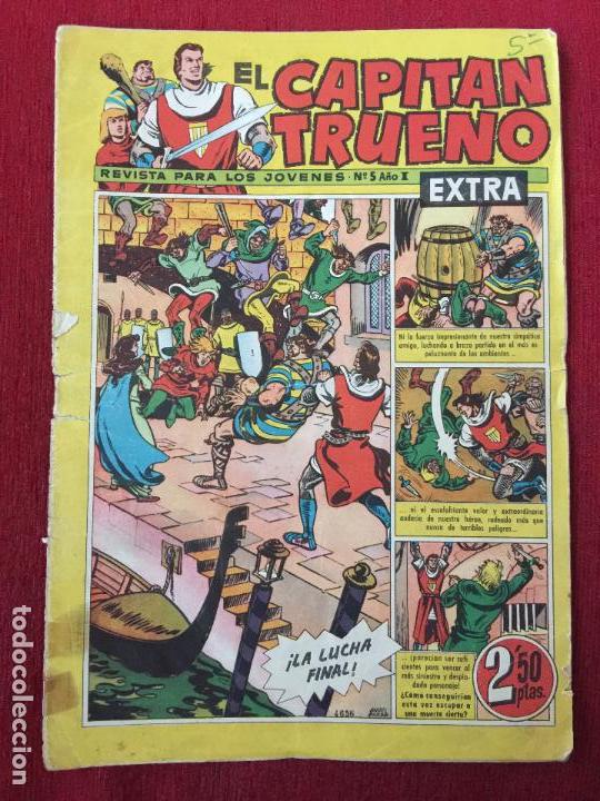 Tebeos: COMIC EL CAPITAN TRUENO N&ordm; 5 A&Ntilde;O I EXTRA. - Foto 1