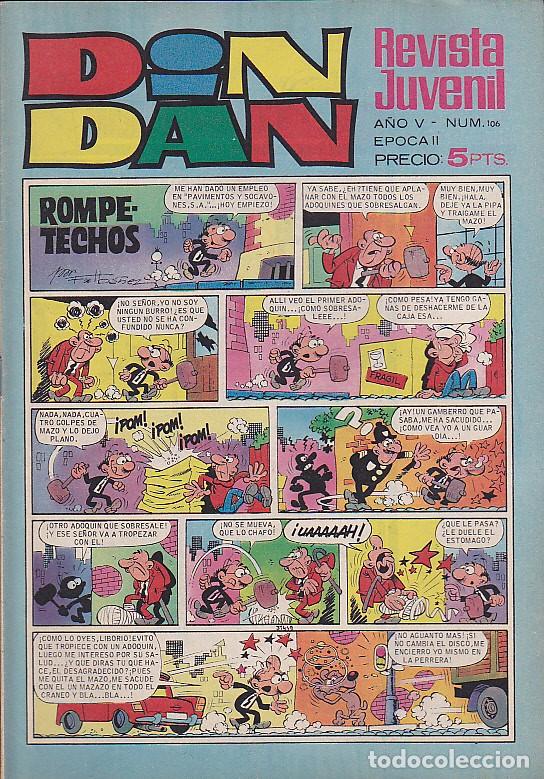Tebeos: COMIC COLECCION DIN DAN N&ordm; 106 - Foto 1