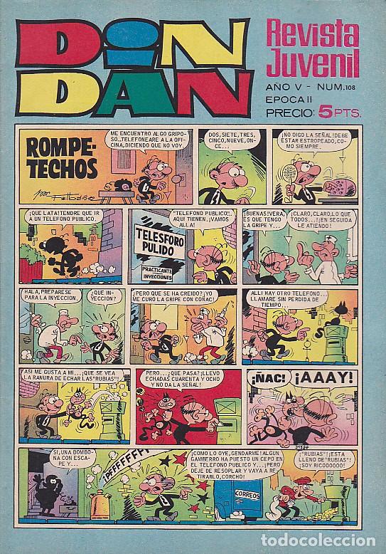 Tebeos: COMIC COLECCION DIN DAN N&ordm; 108 - Foto 1