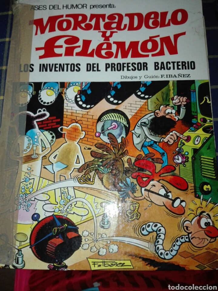 Tebeos: MORTADELO Y FILEMON . LOS INVENTOS DEL PROFESOR BACTERIO - Foto 1