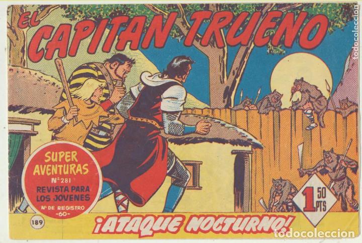 Livros de Banda Desenhada: EL CAPITAN TRUENO-CUADERNILLO SEMANAL- N&ordm; 189 -&iexcl;ATAQUE NOCTURNO!-&Aacute;NGEL PARDO-1960-BUENO-DIF&Iacute;CIL-6961