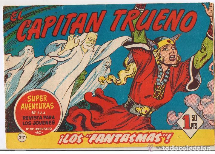 Livros de Banda Desenhada: EL CAPITAN TRUENO-CUADERNILLO SEMANAL -N&ordm; 217 -&iexcl;LOS FANTASMAS!-&Aacute;NGEL PARDO-1960-BUENO-MUY RARO-6962