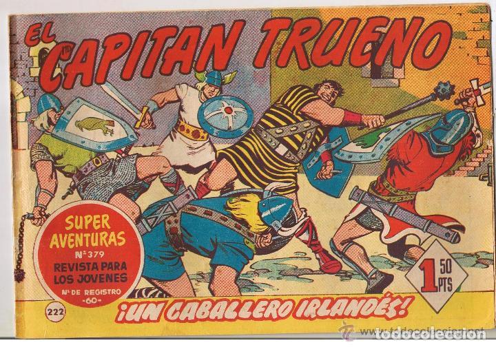 Livros de Banda Desenhada: EL CAPITAN TRUENO-CUADERNILLO SEMANAL- N&ordm; 222 -&iexcl;UNA CABALLERO IRLAND&Eacute;S!-A PARDO-1961-BUENO-RARO-6963
