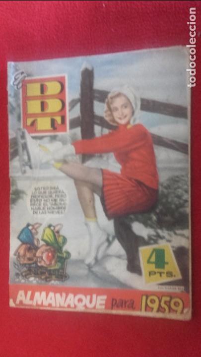 Tebeos: EL DDT - ALMANAQUE 1959 - Foto 1
