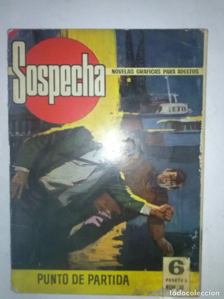 Tebeos: SOSPECHA-VOL-1-BRUGUERA N&ordm; 30 -PUNTO DE PARTIDA-1966-GRAN EMILIO GIRALT-APASIONANTE-DIF&Iacute;CIL-LEA-9610