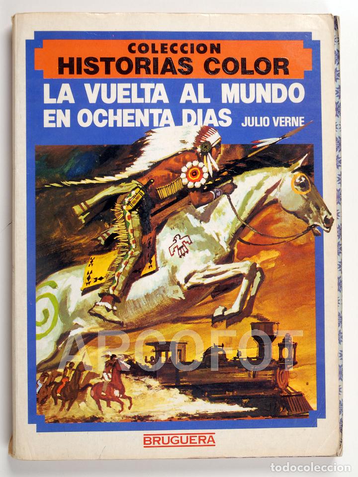 Tebeos: COLECCI&Oacute;N HISTORIAS COLOR - LA VUELTA AL MUNDO EN OCHENTA D&Iacute;AS - 1&ordf; EDICI&Oacute;N - BRUGUERA 1983