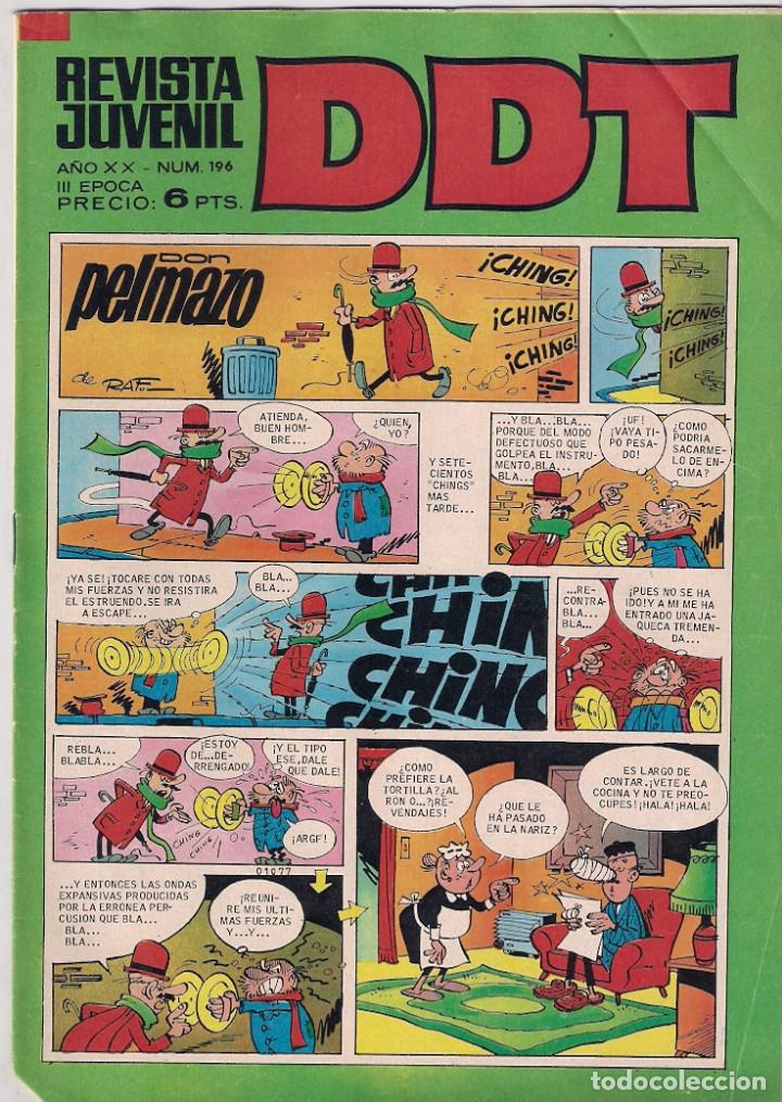 Tebeos: DDT 3&ordf; &eacute;poca. n&ordm; 196 - Foto 1