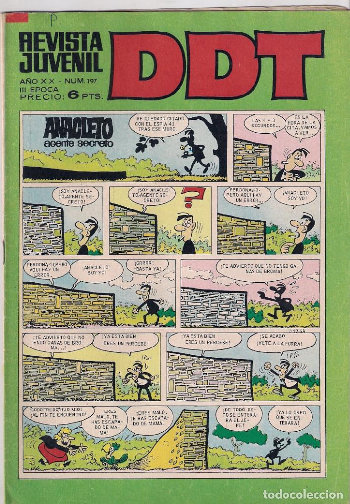 Tebeos: DDT 3&ordf; &eacute;poca. n&ordm; 197 - Foto 1