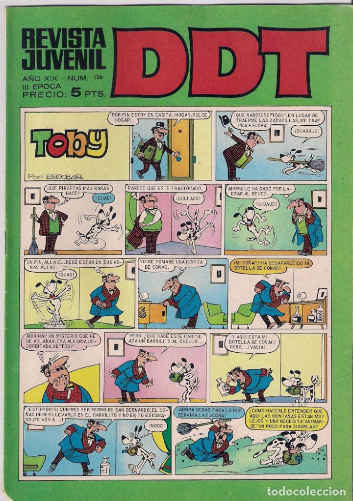 Tebeos: DDT 3&ordf; &eacute;poca. n&ordm; 136 - Foto 1