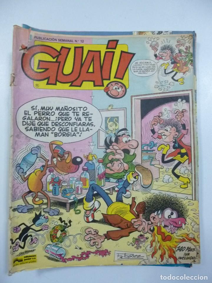 BDs: Lote de 5 tebeos Guai ! N&uacute;meros 12, 24, 31, 39 y 41 Ediciones Junior Grupo Grijalbo