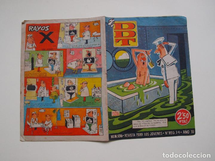 DDT - REVISTA PARA LOS JOVENES - SERIE 1- Nº 536 - 2,5 PTS. EDITORIAL BRUGUERA 1961 (Tebeos y Comics - Bruguera - DDT)