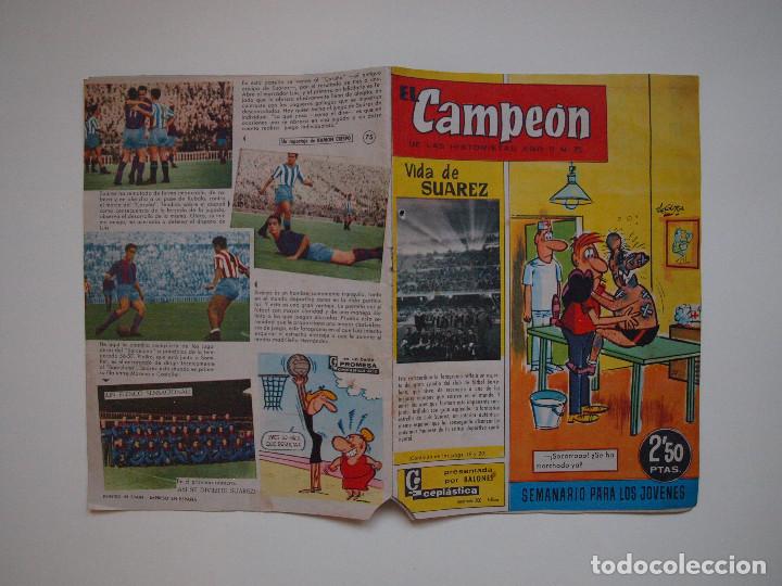 EL CAMPEON Nº 75 - SEMANARIO PARA LOS JOVENES - AÑO II - 2,5 PTS. EDITORIAL BRUGUERA 1961 (Tebeos y Comics - Bruguera - DDT)