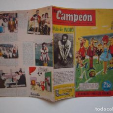 Tebeos: EL CAMPEON Nº 84 - SEMANARIO PARA LOS JOVENES - AÑO II - 2,5 PTS. EDITORIAL BRUGUERA 1961. Lote 127463067