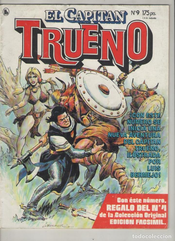Tebeos: el capitan trueno-revista-bruguera-a&ntilde;o 1986-formato grapa-n&ordm;  9