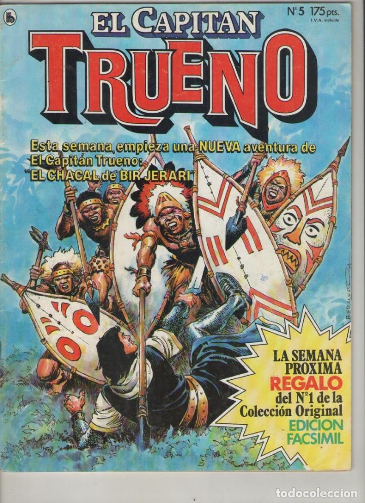 Tebeos: el capitan trueno-revista-bruguera-a&ntilde;o 1986-formato grapa-n&ordm;  5