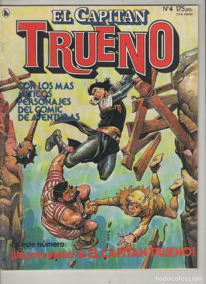 Tebeos: el capitan trueno-revista-bruguera-a&ntilde;o 1986-formato grapa-n&ordm;  4