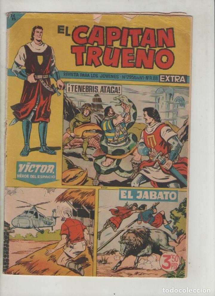 Tebeos: el capitan trueno-revista extra-a&ntilde;o 1964-b/n-bruguera-formato grapa-n&ordm; 295-tenebris ataca