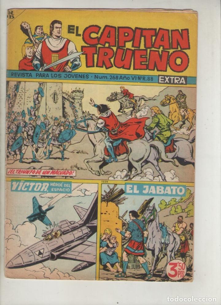 Tebeos: el capitan trueno-revista extra-a&ntilde;o 1964-b/n-bruguera-formato grapa-n&ordm; 268-el triunfo de un malvado