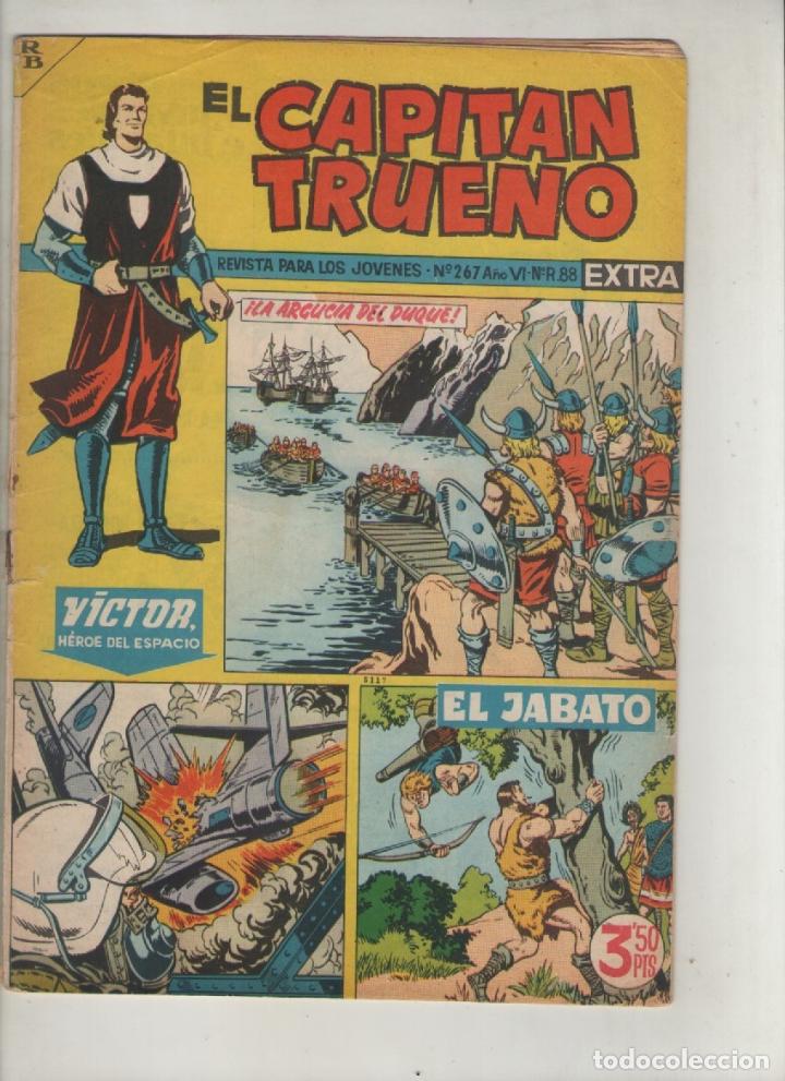 Tebeos: el capitan trueno-revista extra-a&ntilde;o 1964-b/n-bruguera-formato grapa-n&ordm; 267-la argucia del duque