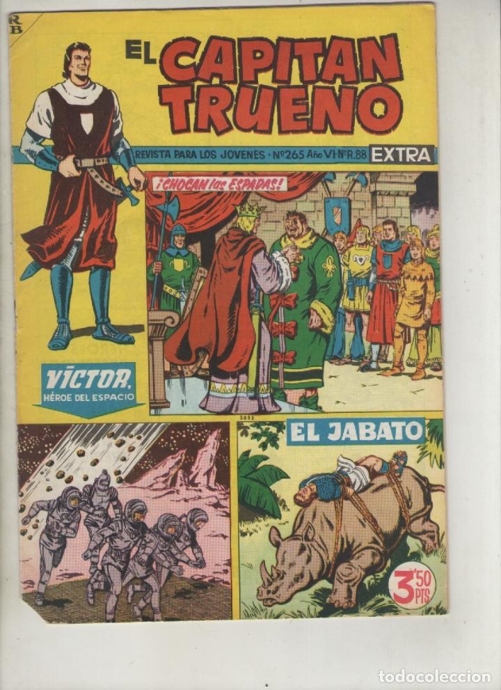 Tebeos: el capitan trueno-revista extra-a&ntilde;o 1964-b/n-bruguera-formato grapa-n&ordm; 265-chocan las espadas