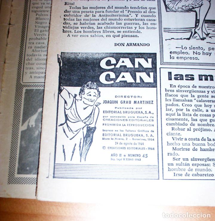 Tebeos: CAN CAN - N&Uacute;MERO 45 - A&Ntilde;O 1964 - Foto 3