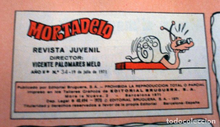 Tebeos: MORTADELO - N&Uacute;MERO 34 - A&Ntilde;O 1971 - Foto 3