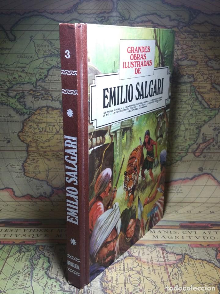 BDs: GRANDES OBRAS ILUSTRADAS DE EMILIO SALGARI. Nº 3. 7 HISTORIAS. 2ª EDICION BRUGUERA 1986
