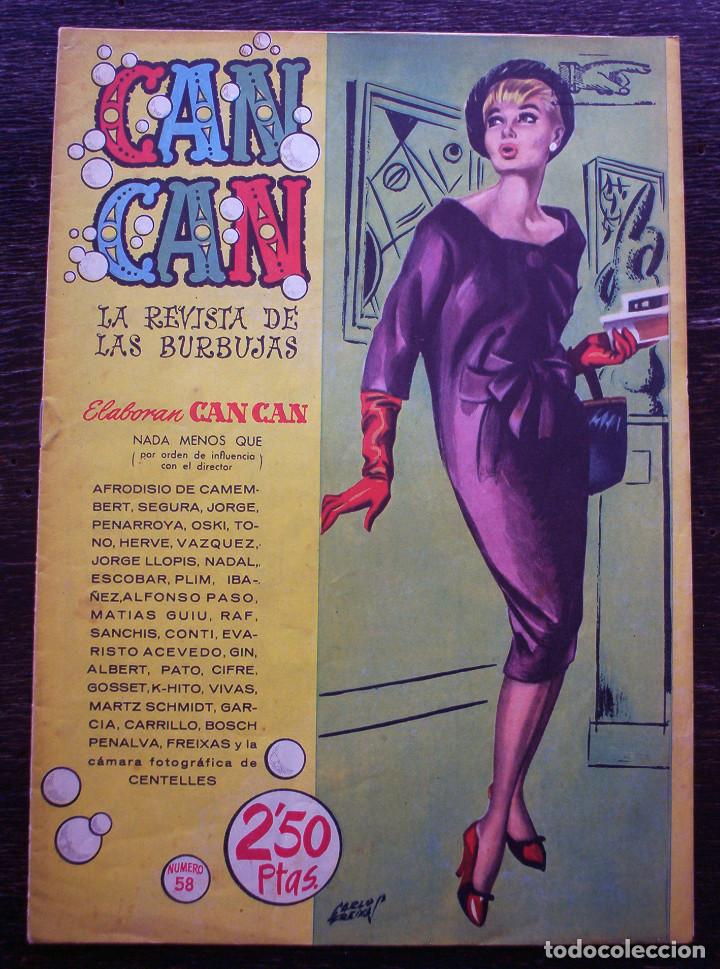 Tebeos: CAN CAN - N&Uacute;MERO 58 - A&Ntilde;O 1959 - MUY BUEN ESTADO
